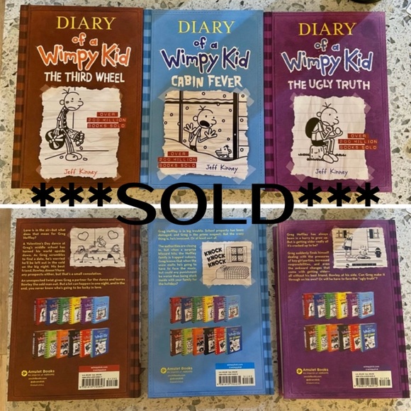 **** SOLD ***** Lot of 3 Diary of A Wimpy Kid Books - Picture 1 of 2